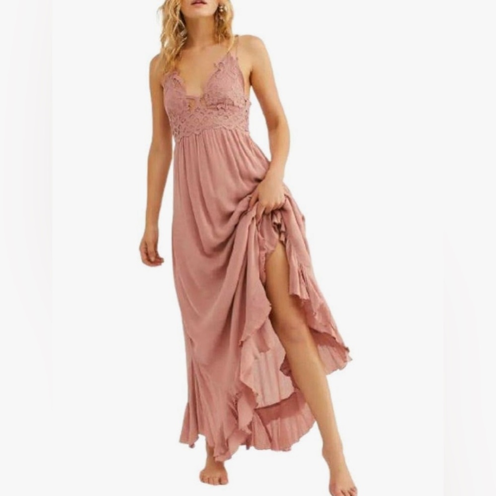 FREE PEOPLE - Adella Maxi Slip Dress
